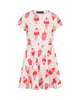 ICE CREAM CHERRY SHORT SLEEVE WAISTED DRESS