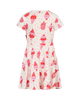 ICE CREAM CHERRY SHORT SLEEVE WAISTED DRESS