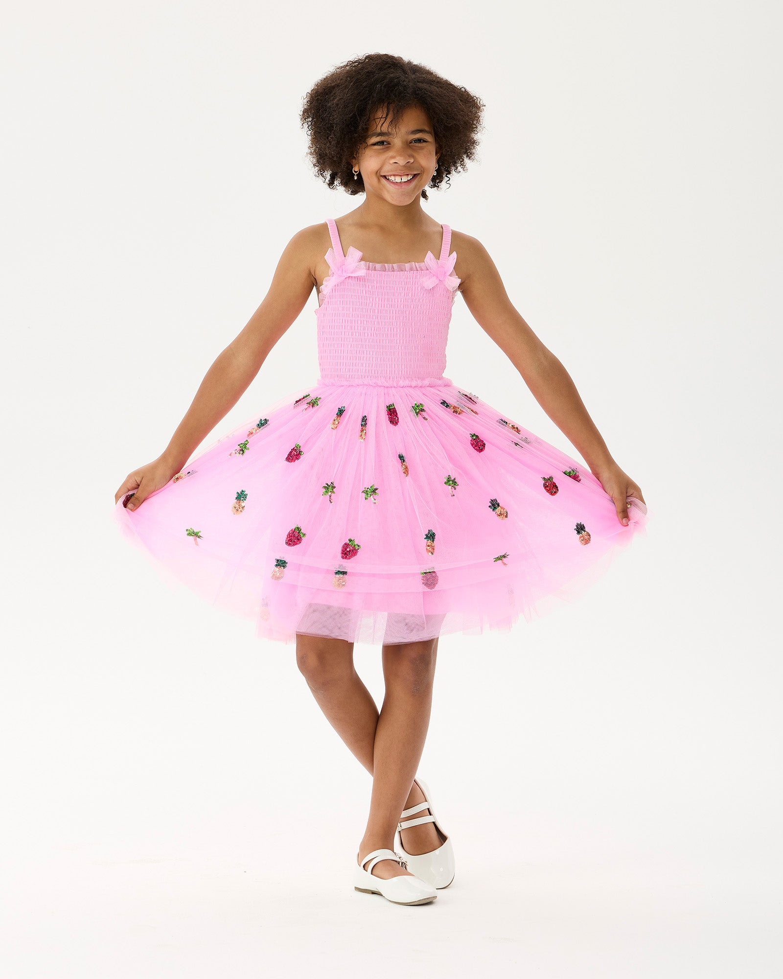 TROPICAL WISHES TULLE DRESS