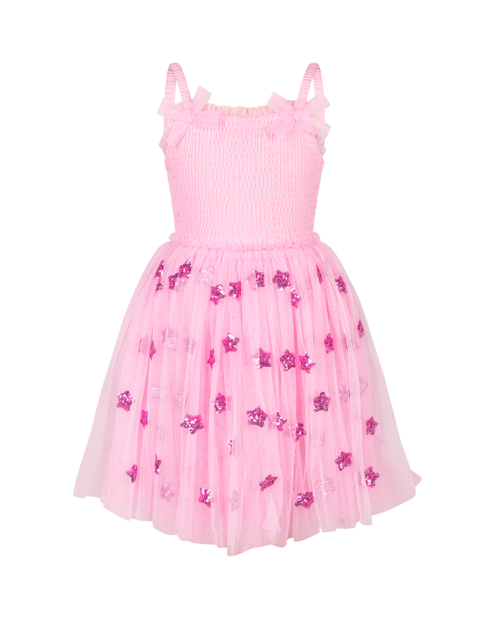 WISHES TULLE DRESS IN POPPY STARS