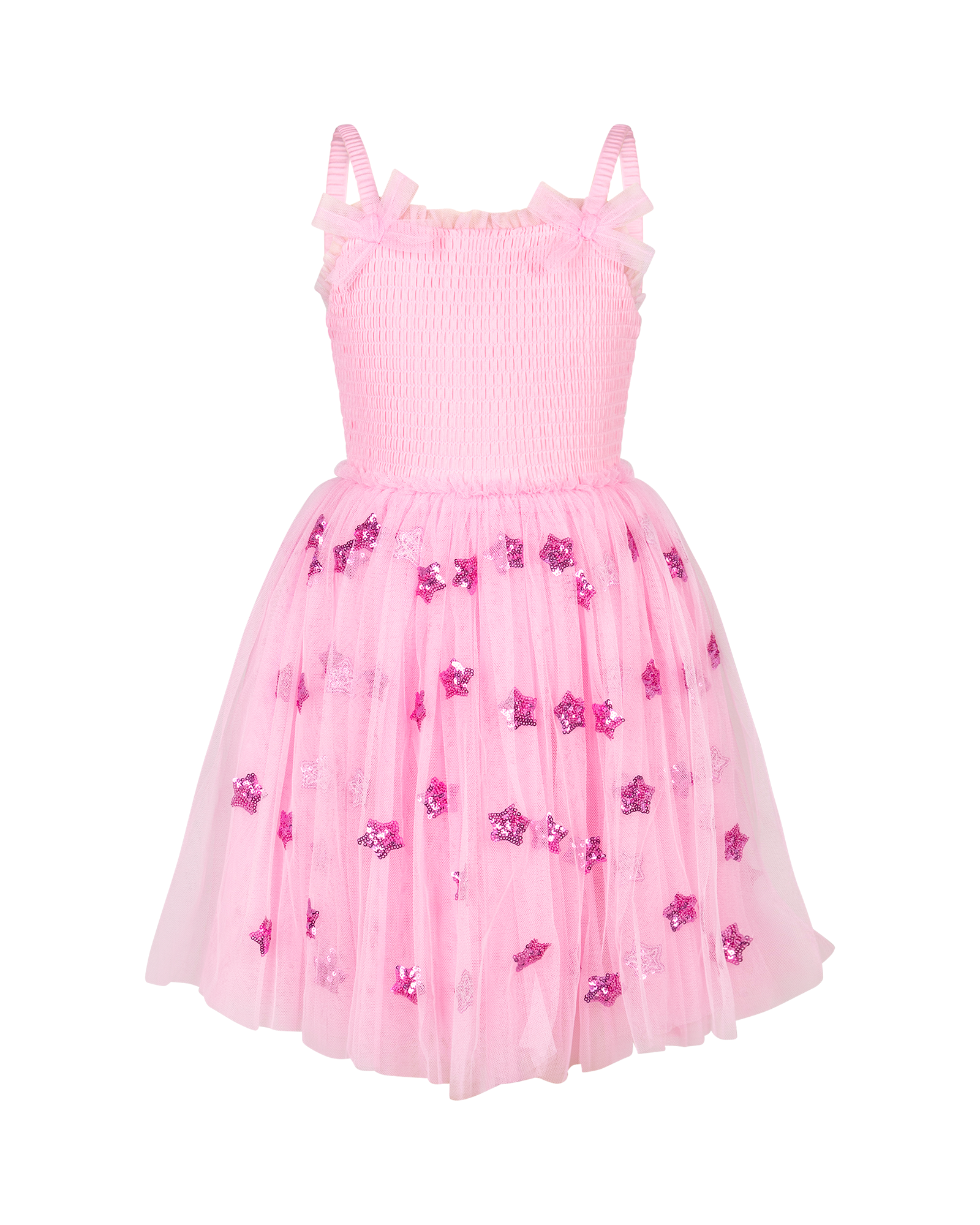 WISHES TULLE DRESS IN POPPY STARS