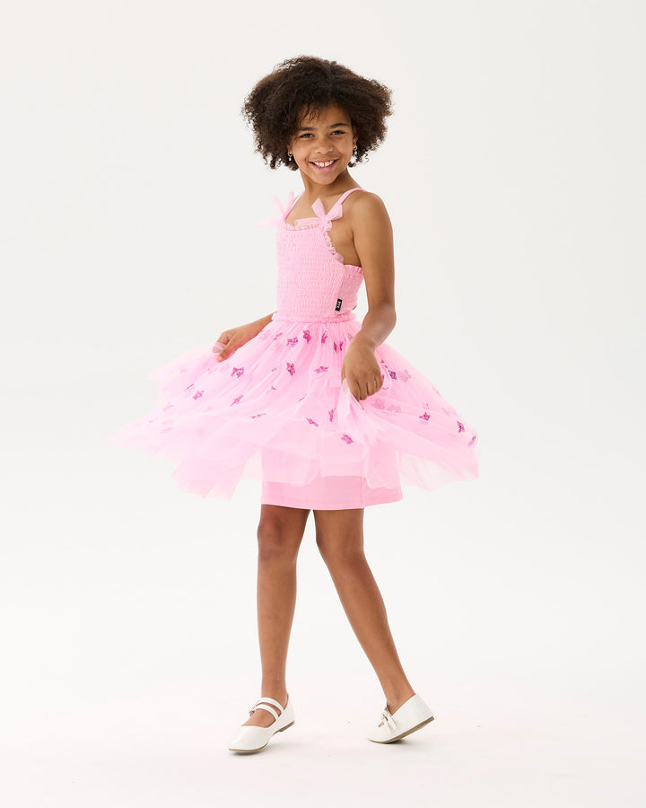 WISHES TULLE DRESS IN POPPY STARS