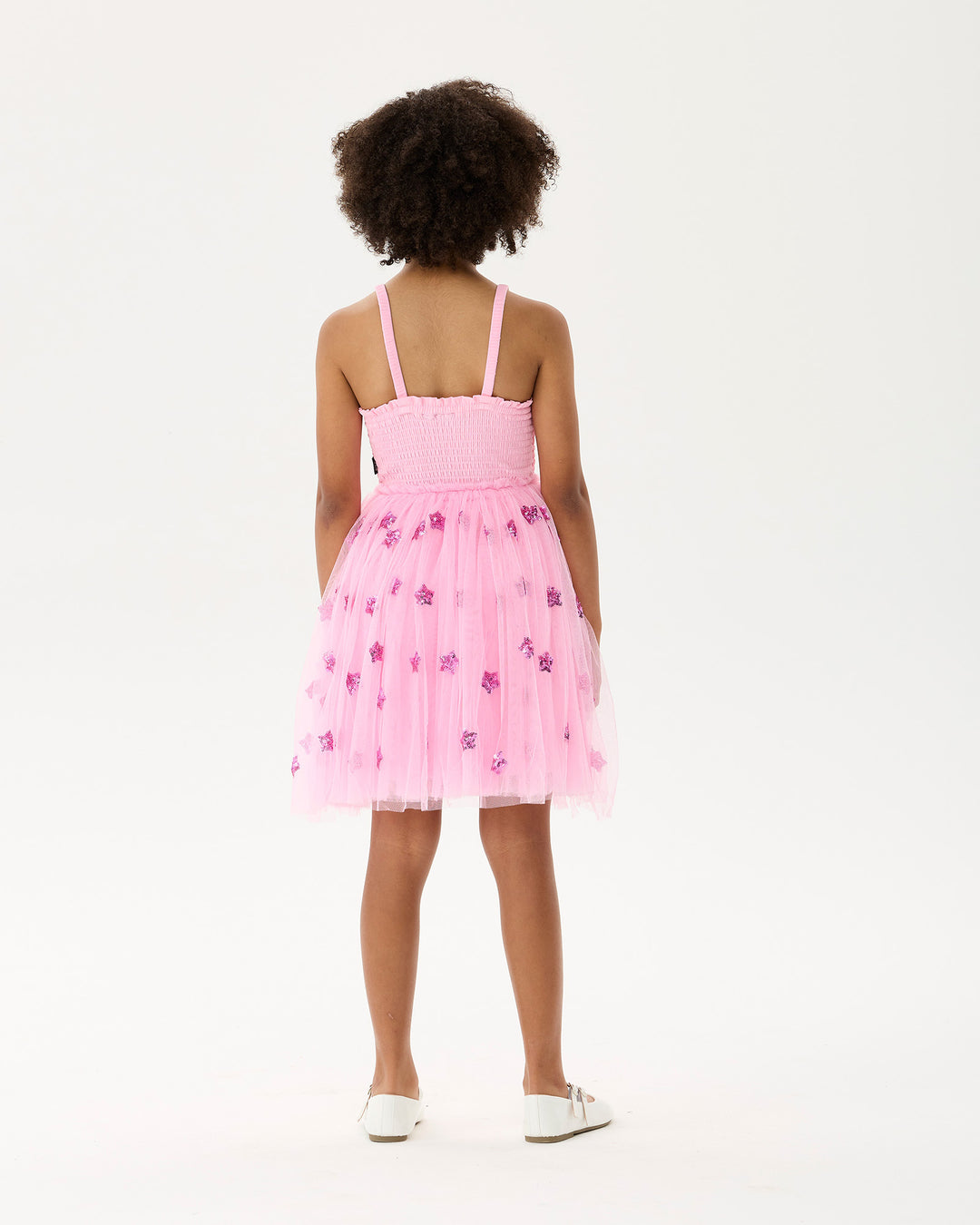 WISHES TULLE DRESS IN POPPY STARS