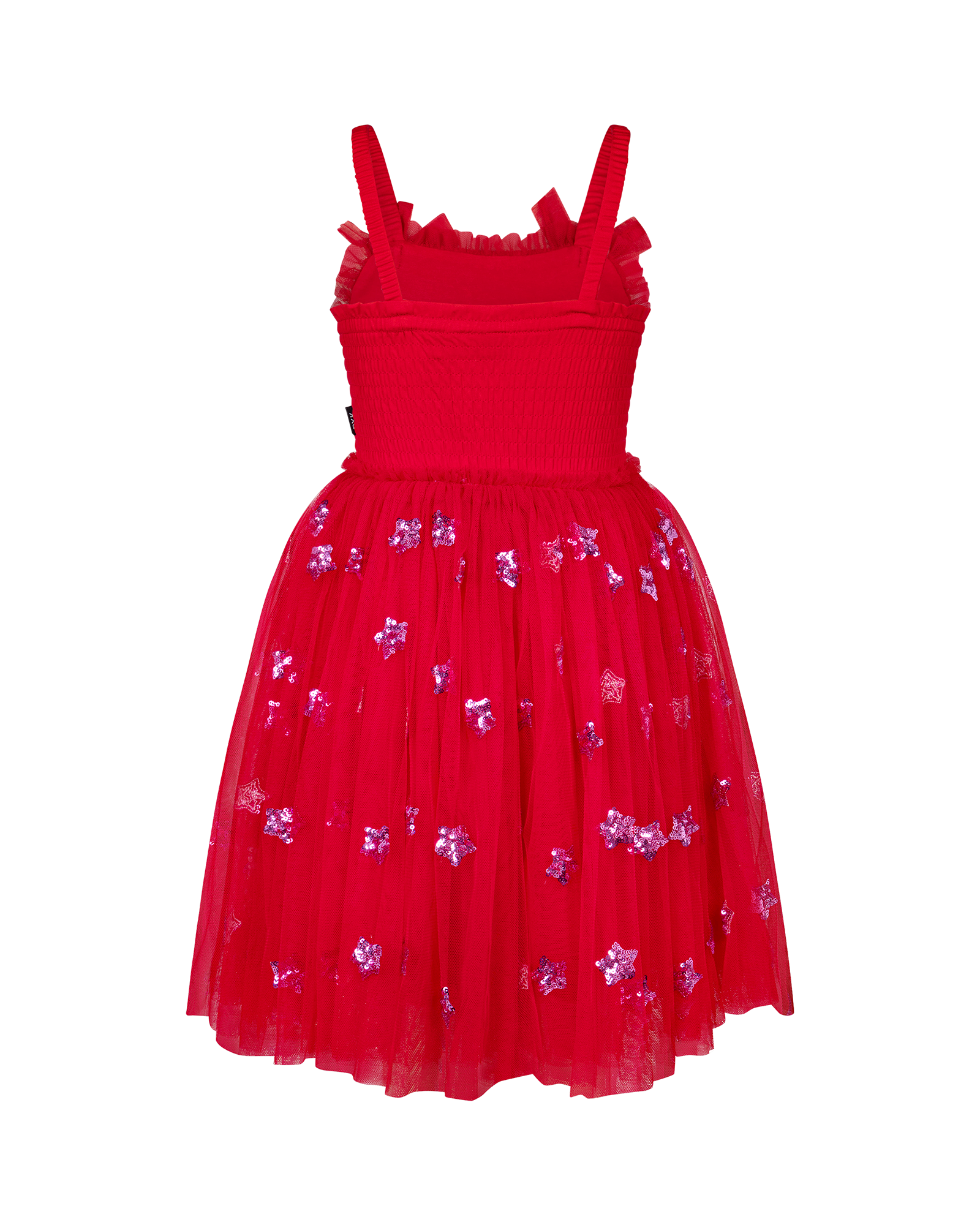 WISHES TULLE DRESS IN RED CANDY STARS