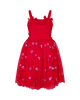 WISHES TULLE DRESS IN RED CANDY STARS