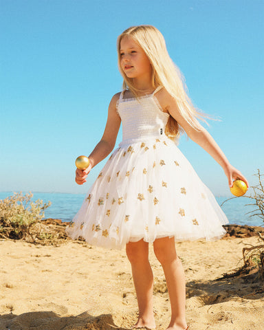 WISHES TULLE DRESS IN SNOW CONE STARS