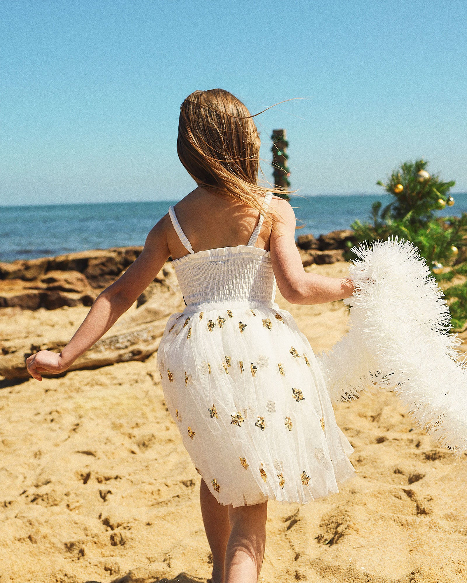 WISHES TULLE DRESS IN SNOW CONE STARS