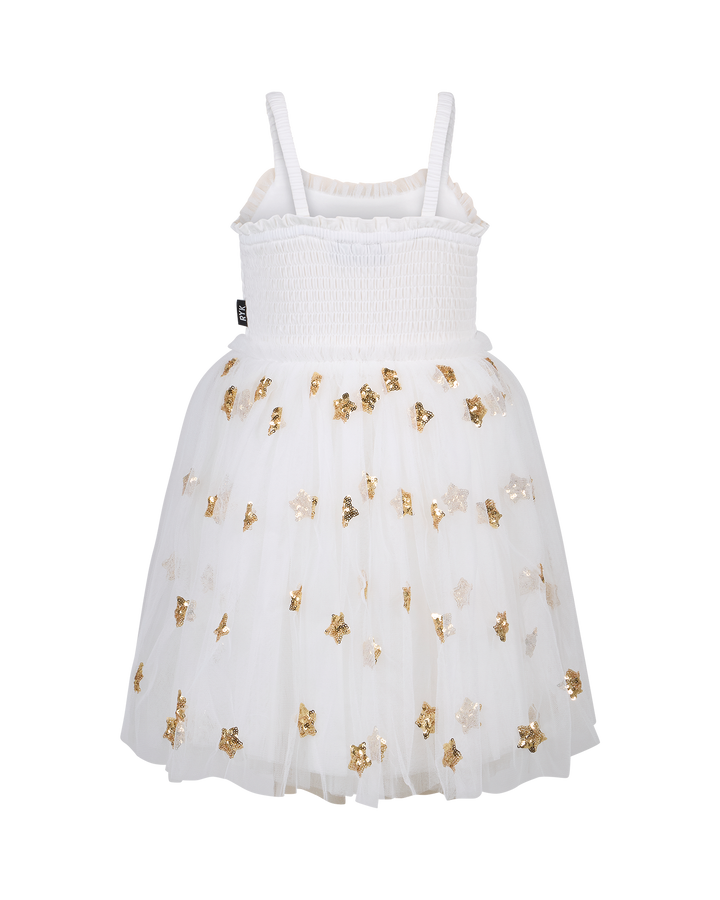 WISHES TULLE DRESS IN SNOW CONE STARS