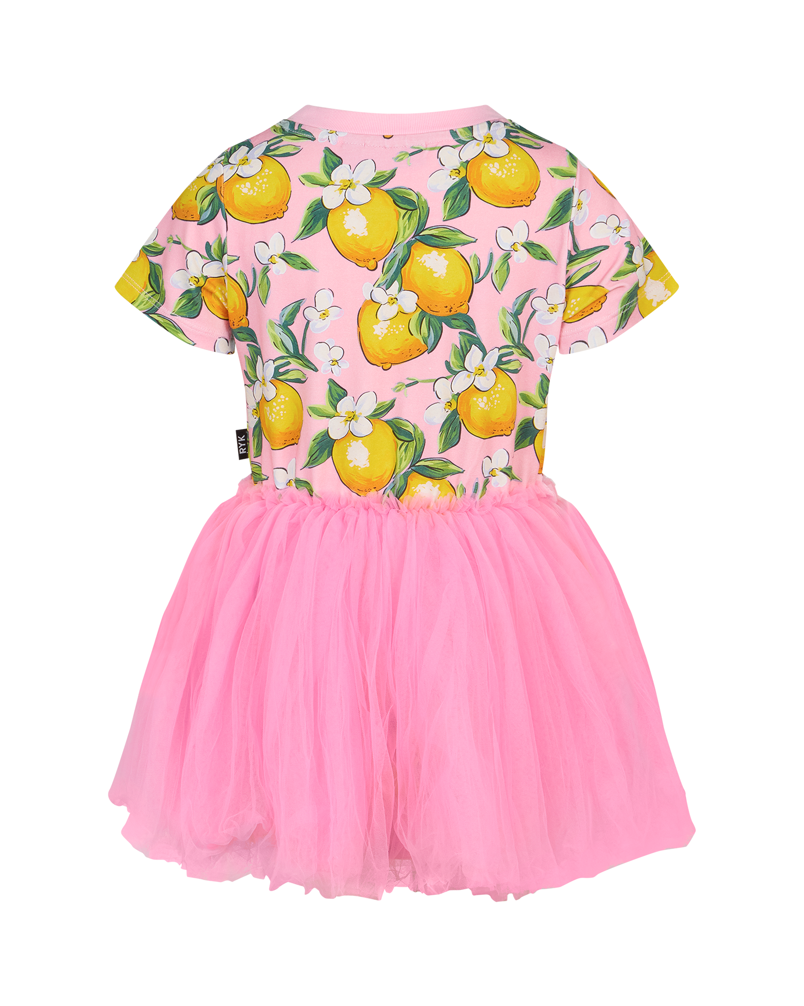 LEMON RESORT SHORT SLEEVE DANCE DRESS