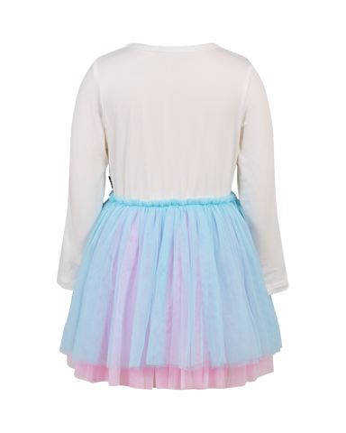 UNICORN RAINBOW LONG SLEEVE PIXIE DRESS