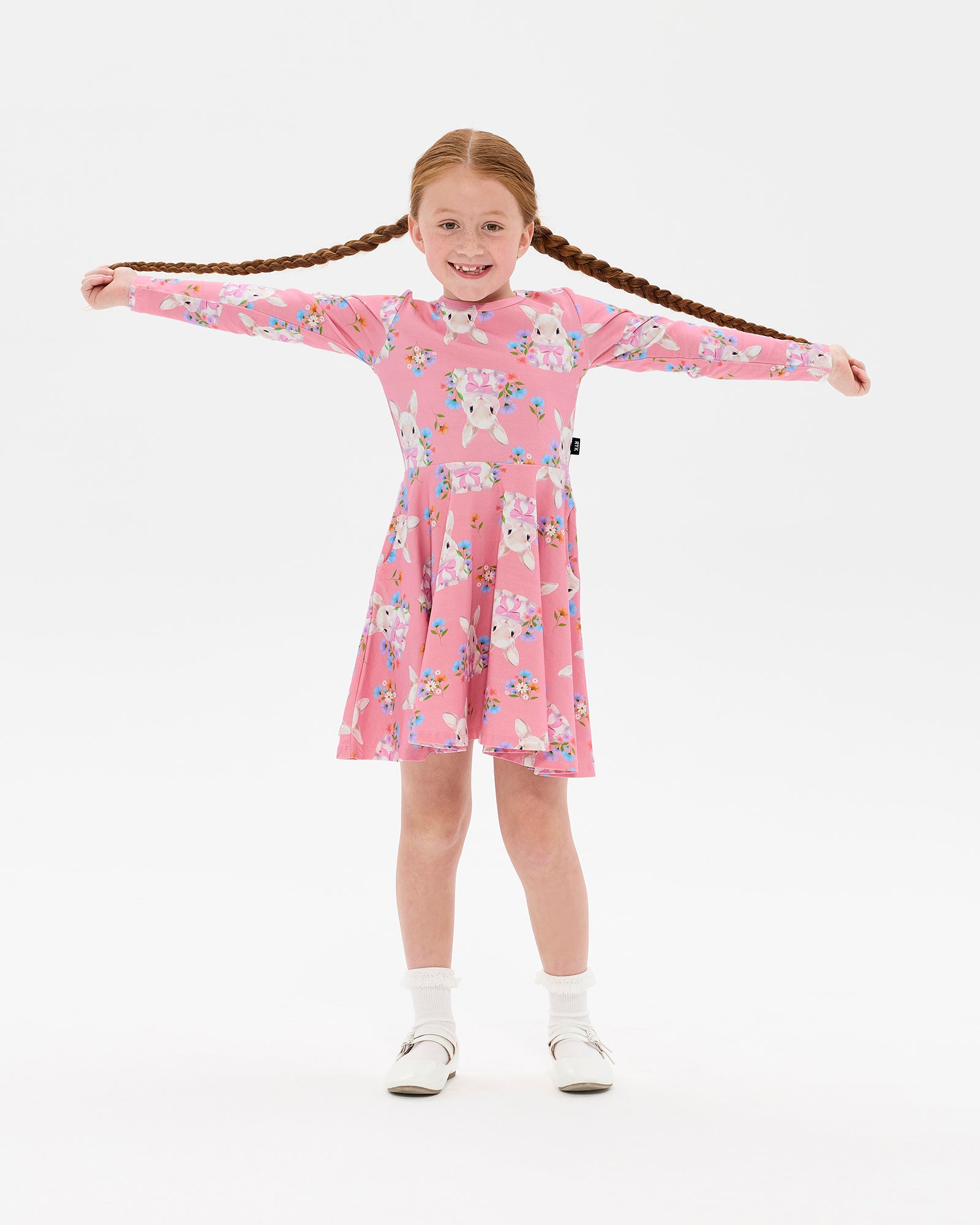 HUNNY BUNNY LONG SLEEVE WAISTED DRESS