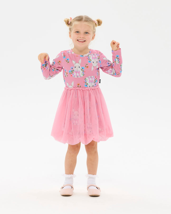 HUNNY BUNNY LONG SLEEVE BUBBLE DRESS