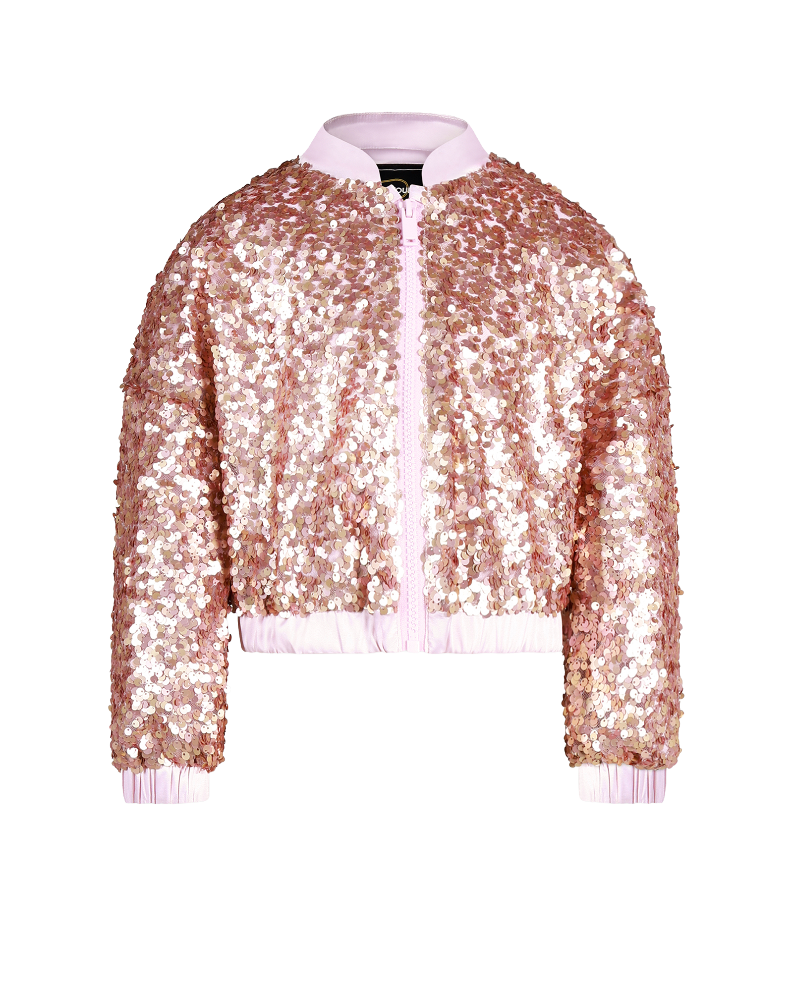 REBEL SEQUIN BOMBER JACKET IN CHAMPAGNE | Rock Your Baby