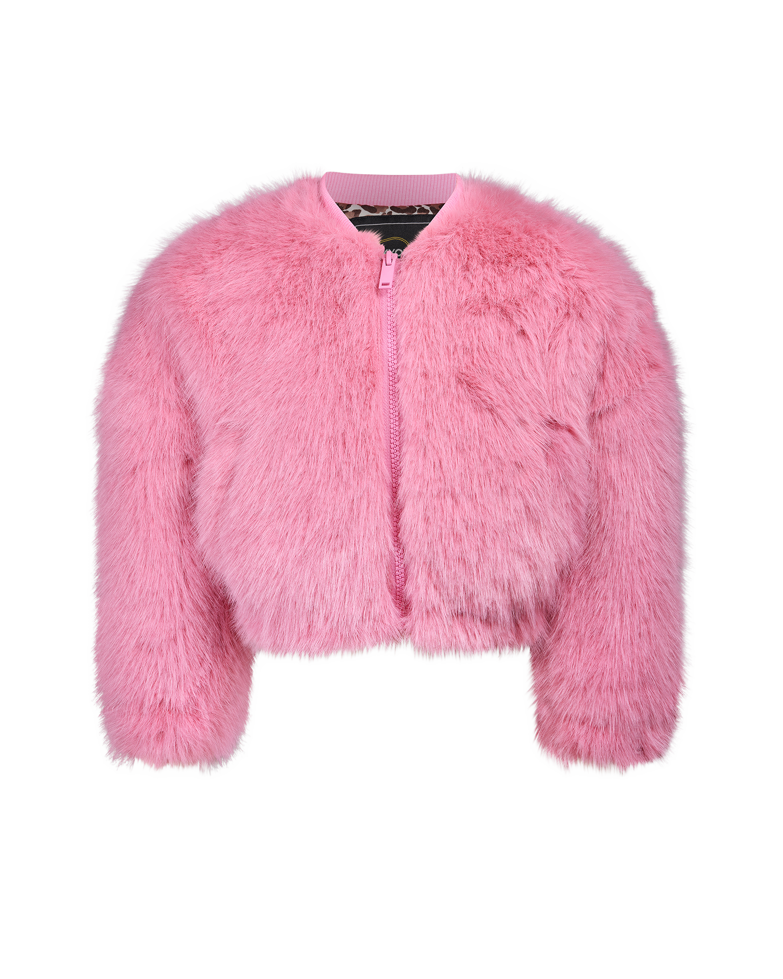 FAUX FUR BOMBER JACKET IN DUSTY PINK | Rock Your Baby