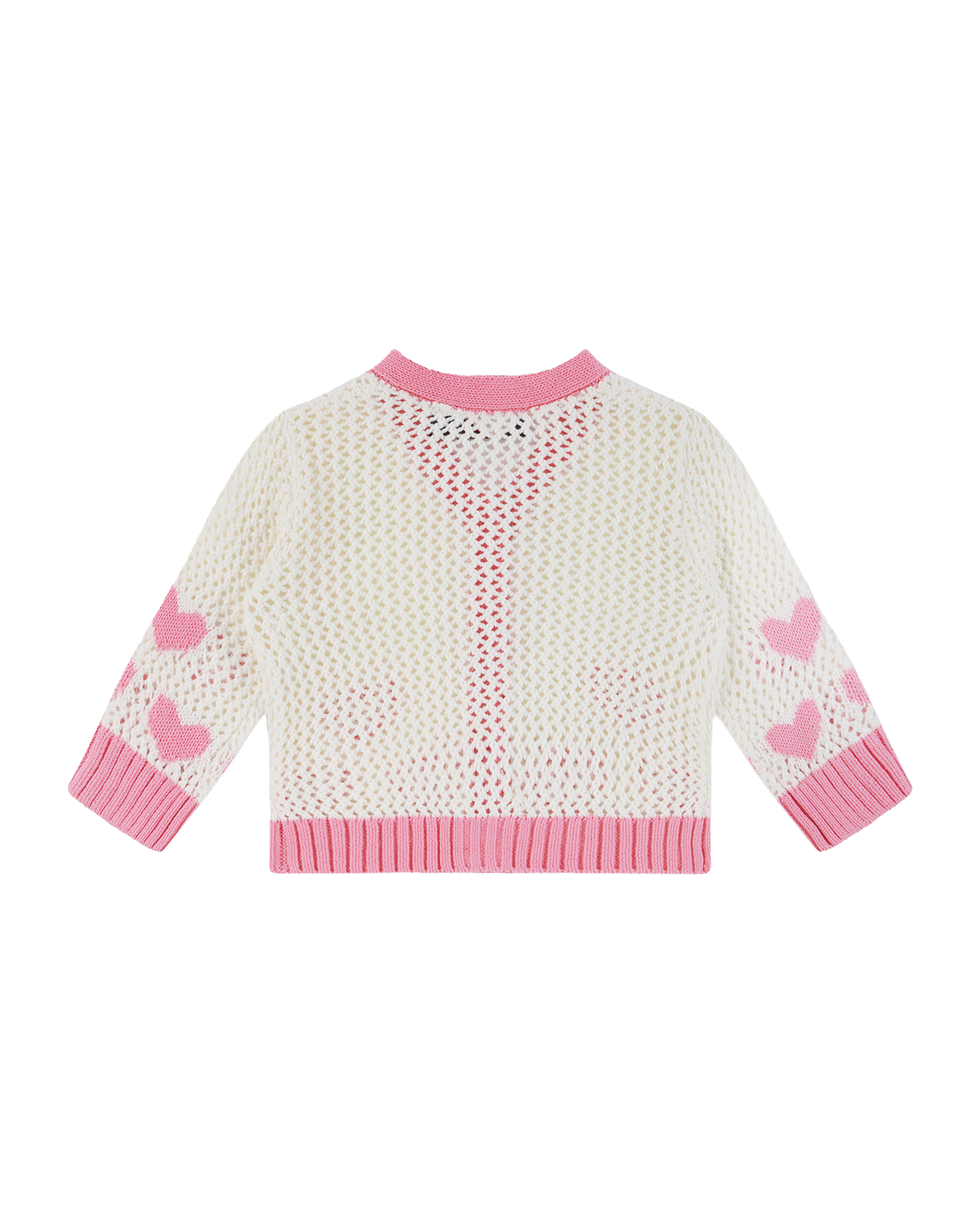 BABY HEART CARDIGAN IN CREAM
