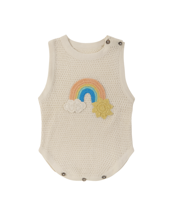 LA MER KNITTED ROMPER IN CREAM