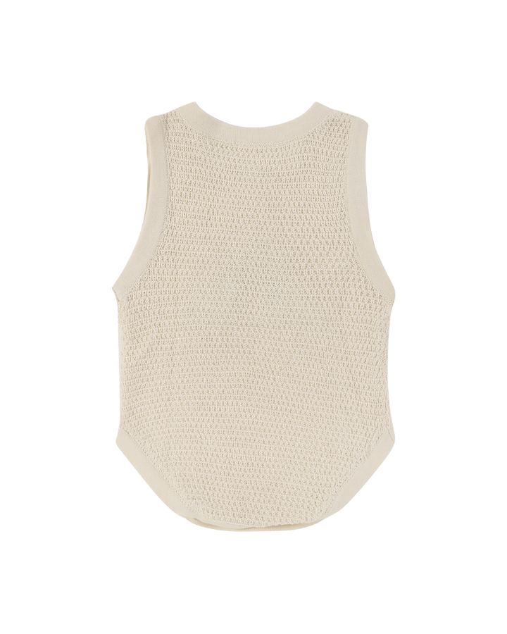 LA MER KNITTED ROMPER IN CREAM