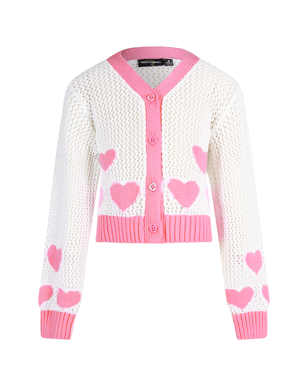 CREAM HEART CARDIGAN | Rock Your Baby