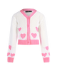 CREAM HEART CARDIGAN