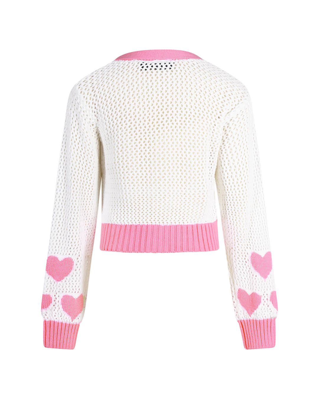 CREAM HEART CARDIGAN