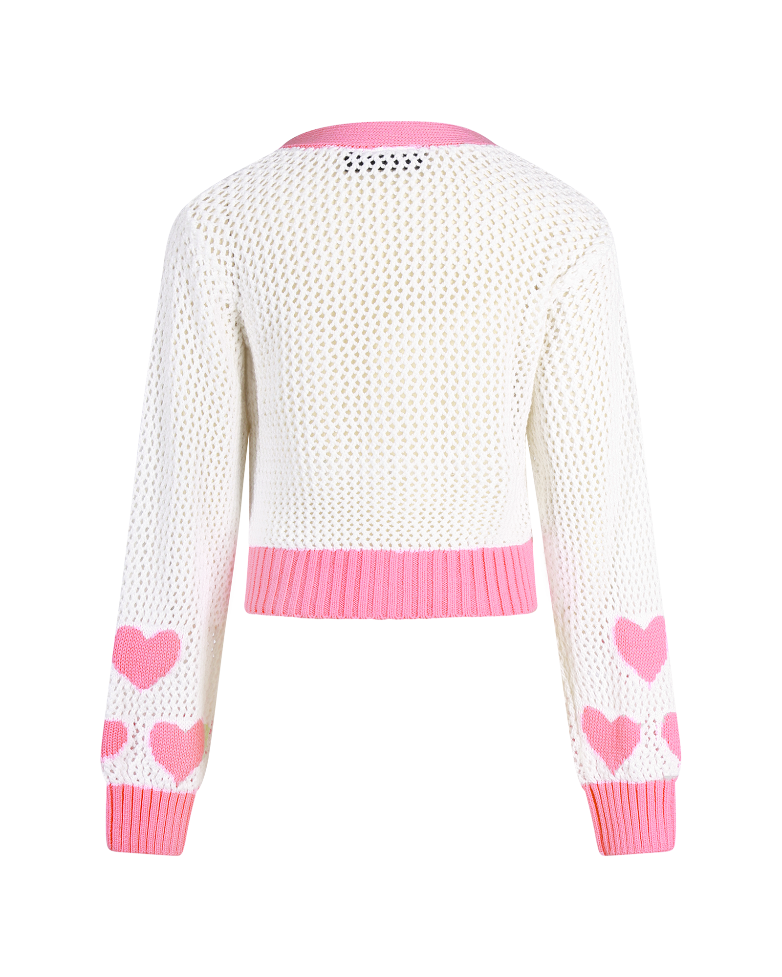 CREAM HEART CARDIGAN
