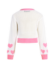 CREAM HEART CARDIGAN