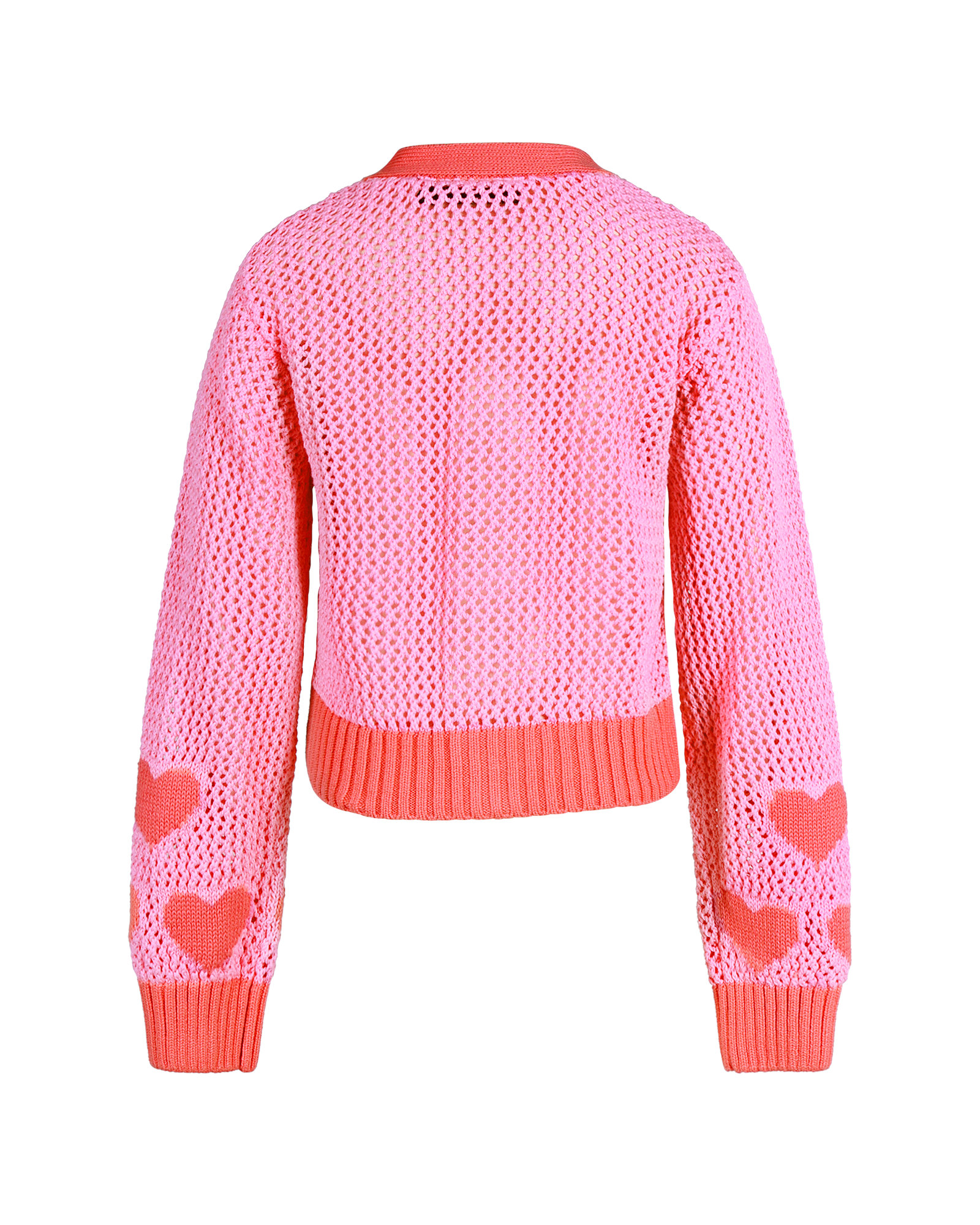 PINK HEART CARDIGAN