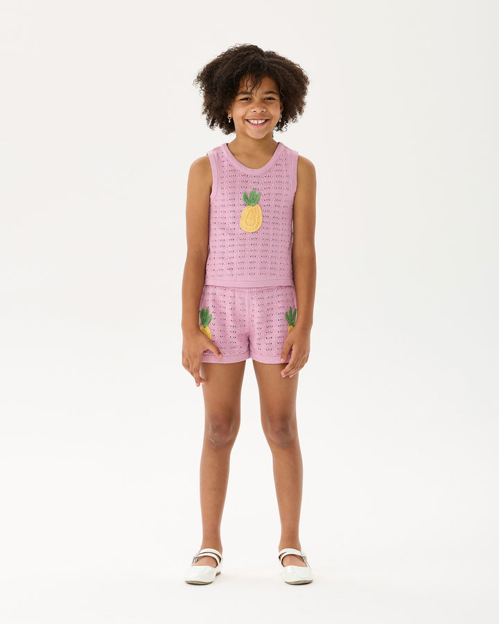 LA MER CROCHET TANK IN ICE PINK | Rock Your Baby