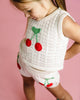LA MER CROCHET TANK IN CREAM