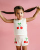 LA MER CROCHET TANK IN CREAM