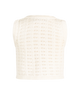 LA MER CROCHET TANK IN CREAM