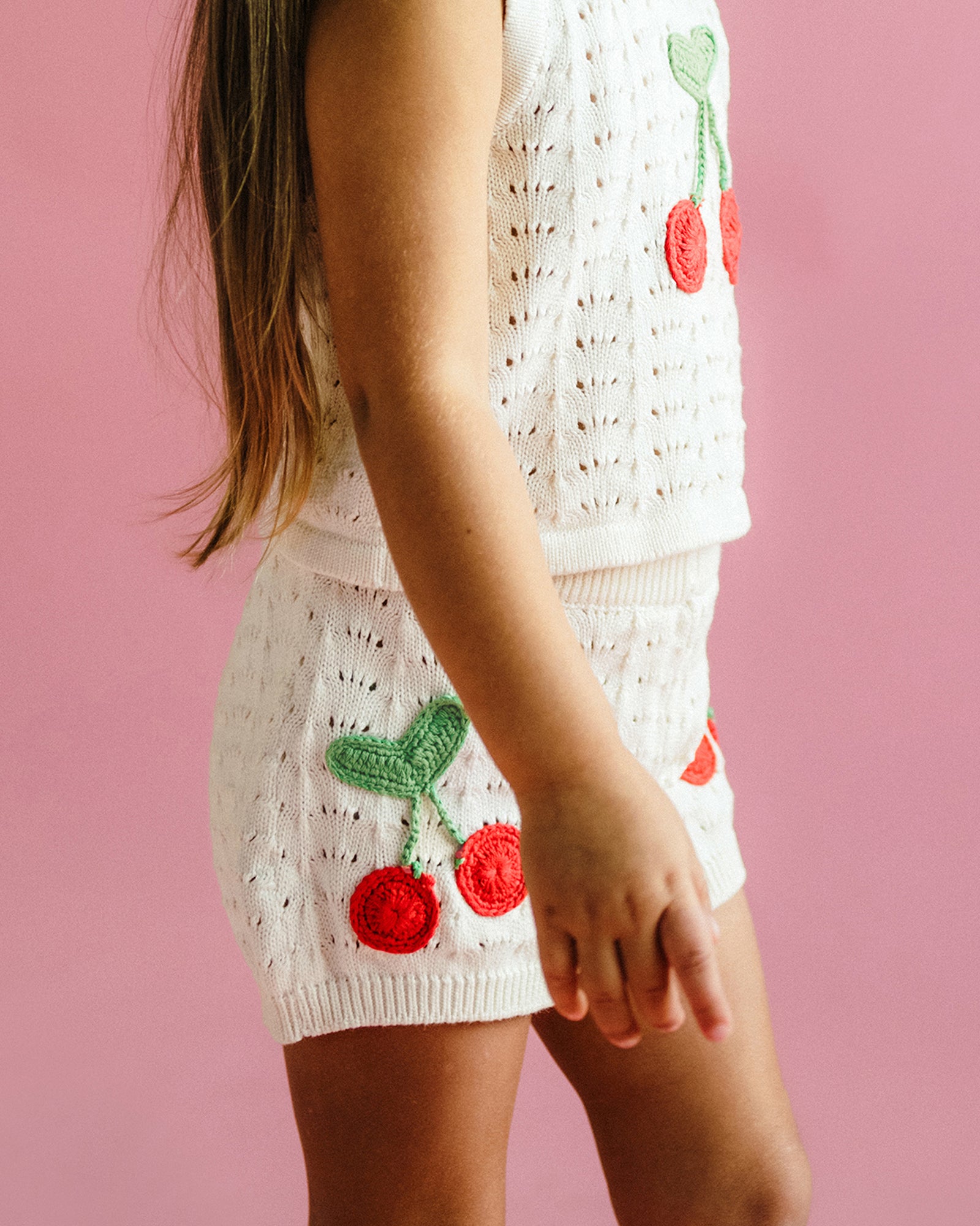 LA MER CROCHET SHORT IN CREAM