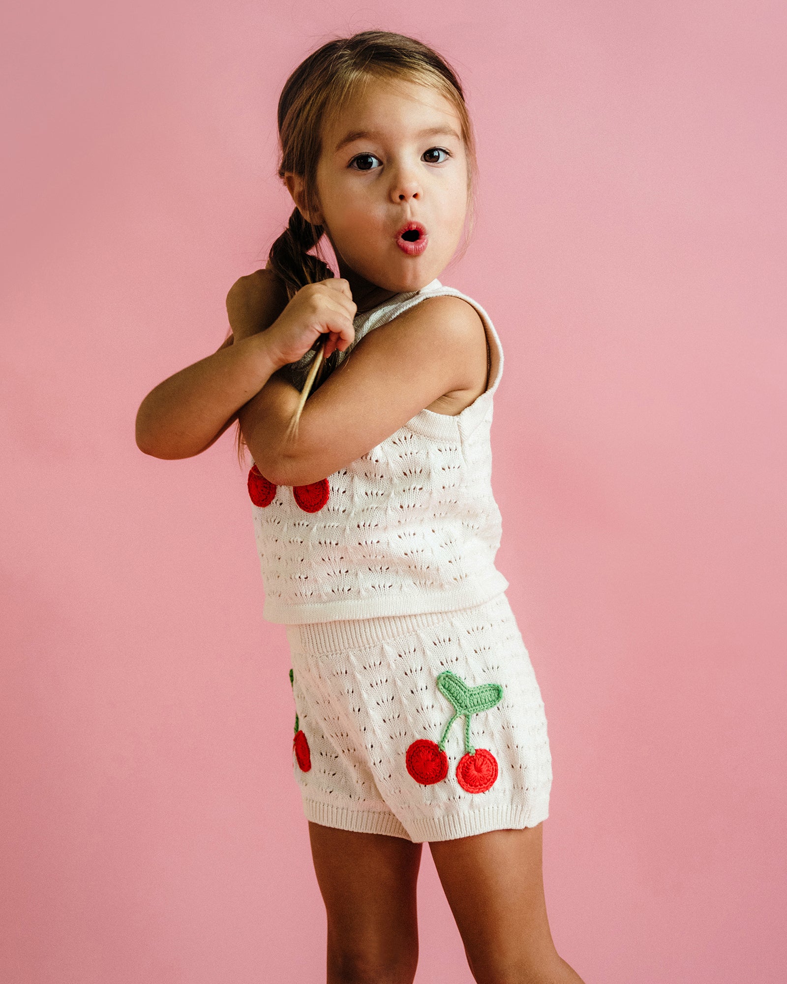 LA MER CROCHET SHORT IN CREAM