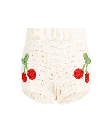 LA MER CROCHET SHORT IN CREAM