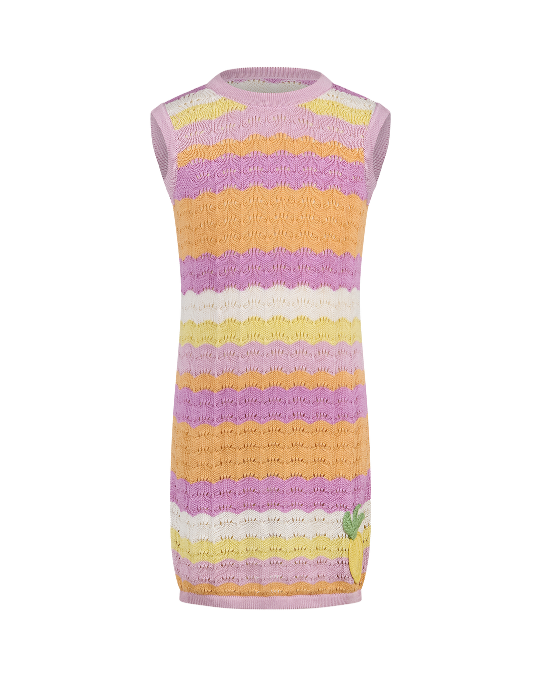 POPSICLE STRIPE CROCHET DRESS