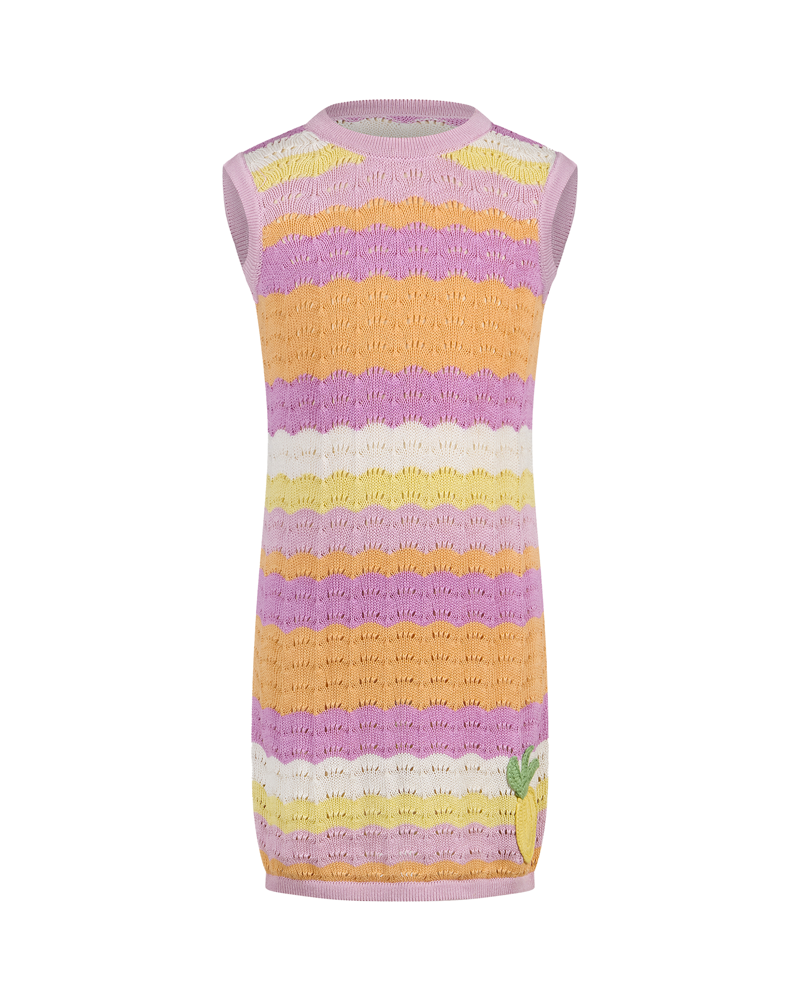 POPSICLE STRIPE CROCHET DRESS
