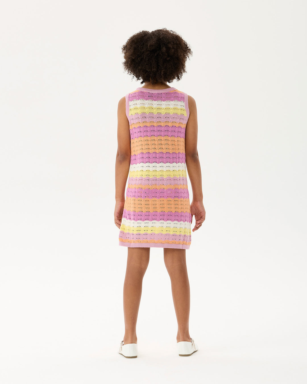 POPSICLE STRIPE CROCHET DRESS