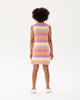 POPSICLE STRIPE CROCHET DRESS