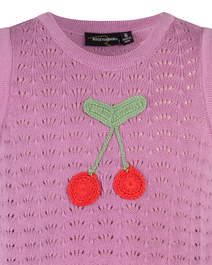 LA MER CROCHET TANK IN PINK