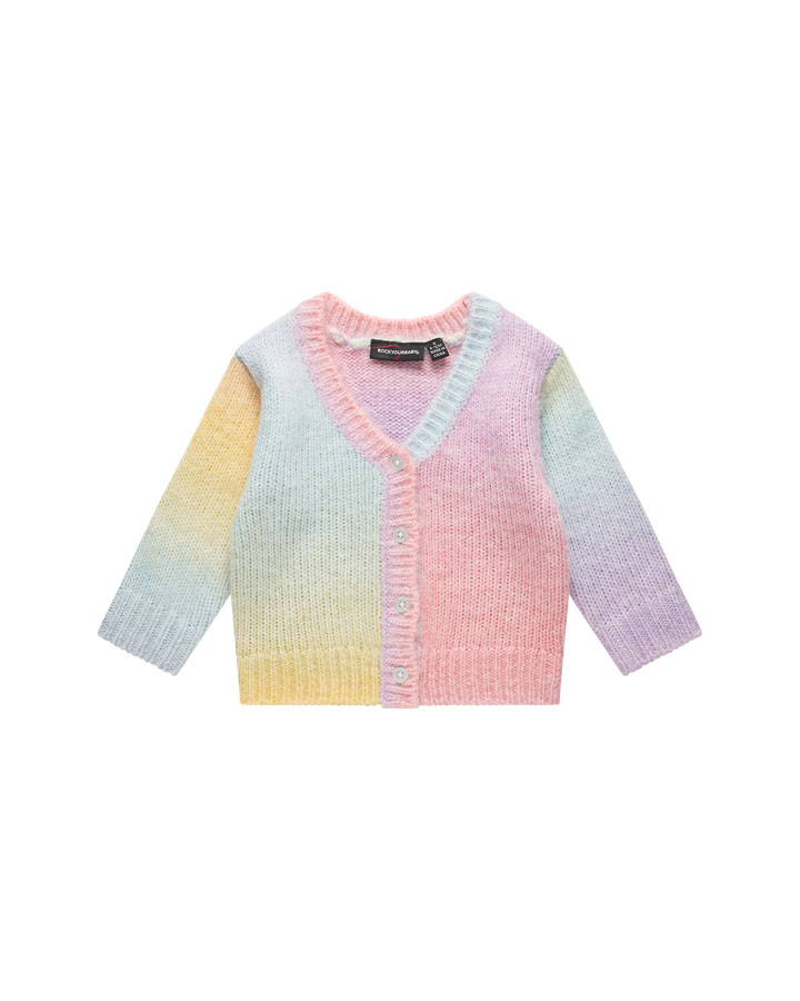 RAINBOW OMBRE BABY AUDREY CARDIGAN