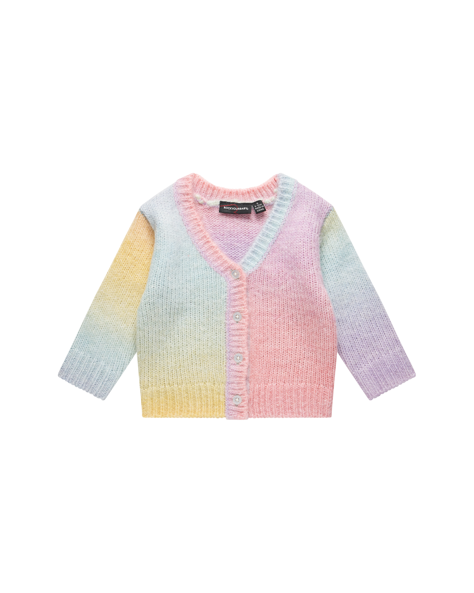 RAINBOW OMBRE BABY AUDREY CARDIGAN