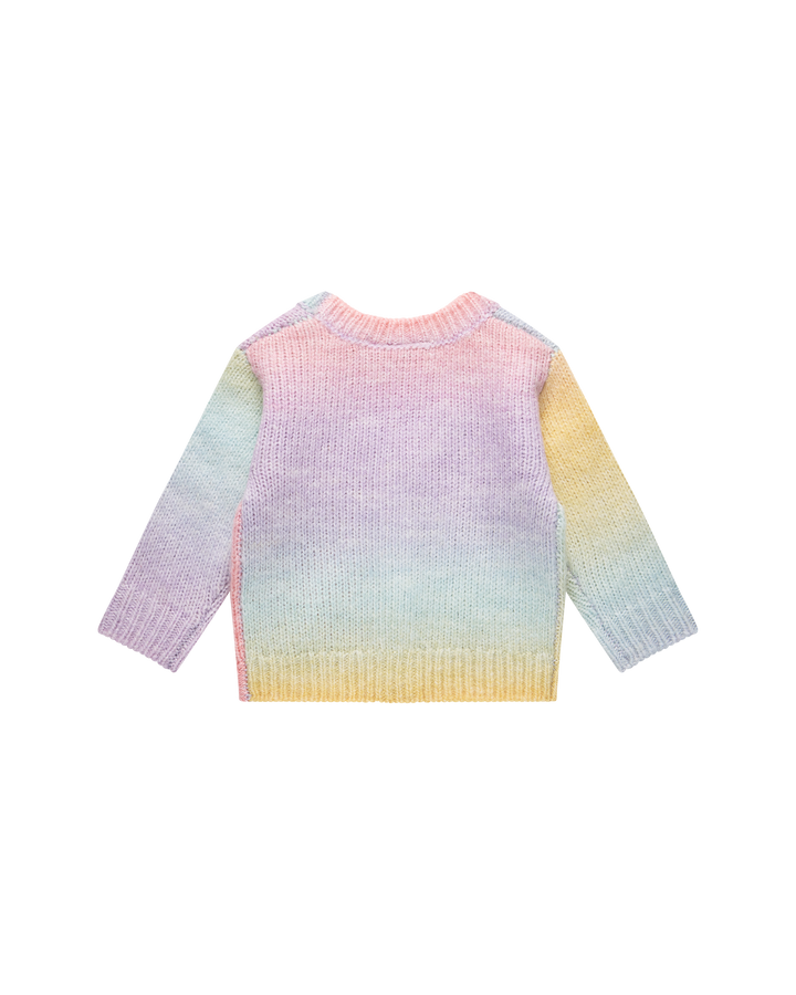 RAINBOW OMBRE BABY AUDREY CARDIGAN