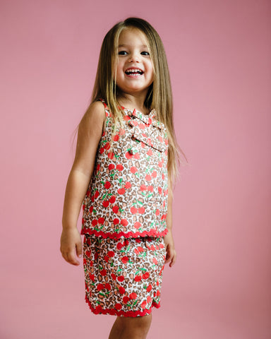 ANIMAL CHERRY MARY SHORT & TOP SET