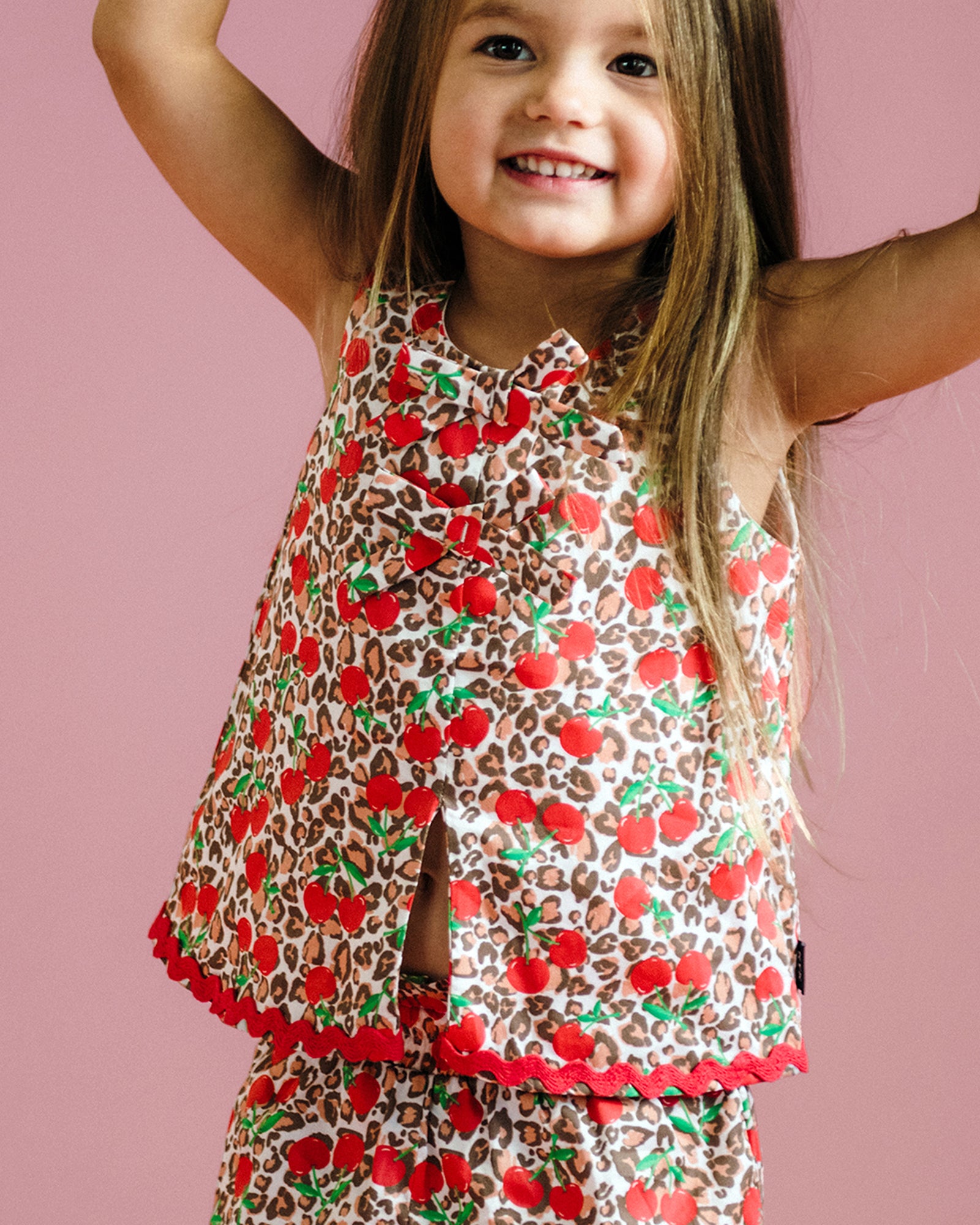 ANIMAL CHERRY MARY SHORT & TOP SET