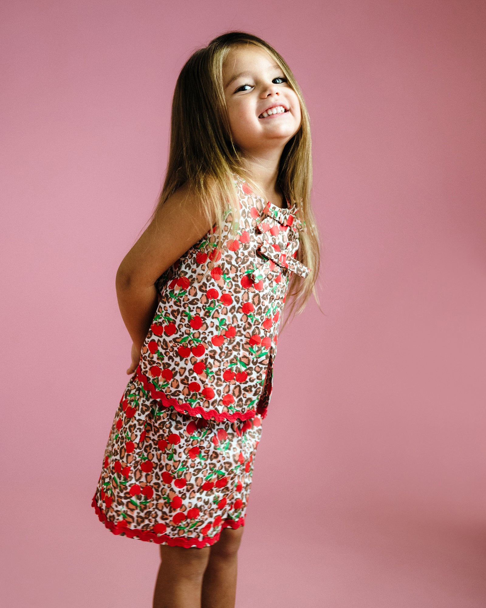 ANIMAL CHERRY MARY SHORT & TOP SET