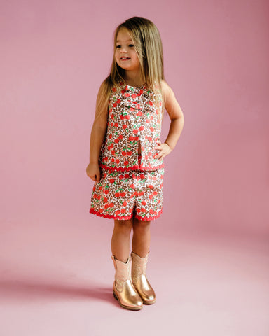 ANIMAL CHERRY MARY SHORT & TOP SET