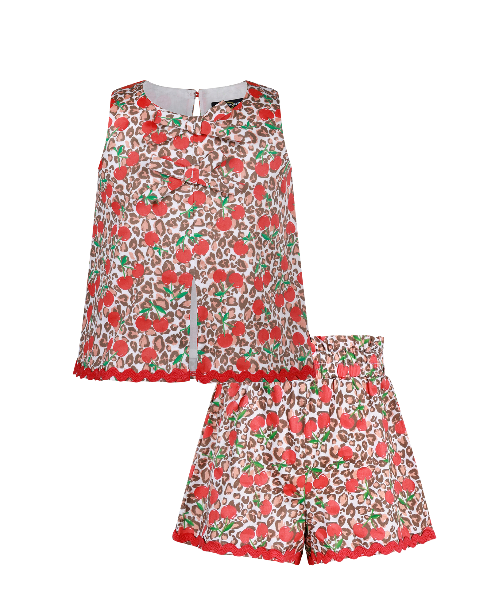 ANIMAL CHERRY MARY SHORT & TOP SET