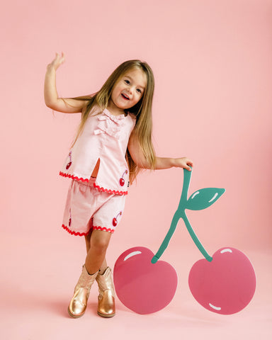 MY CHERRY PIE MARY SHORT & TOP SET