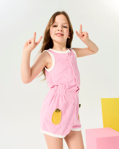 70'S SPORTY GOLDIE TERRY PLAYSUIT