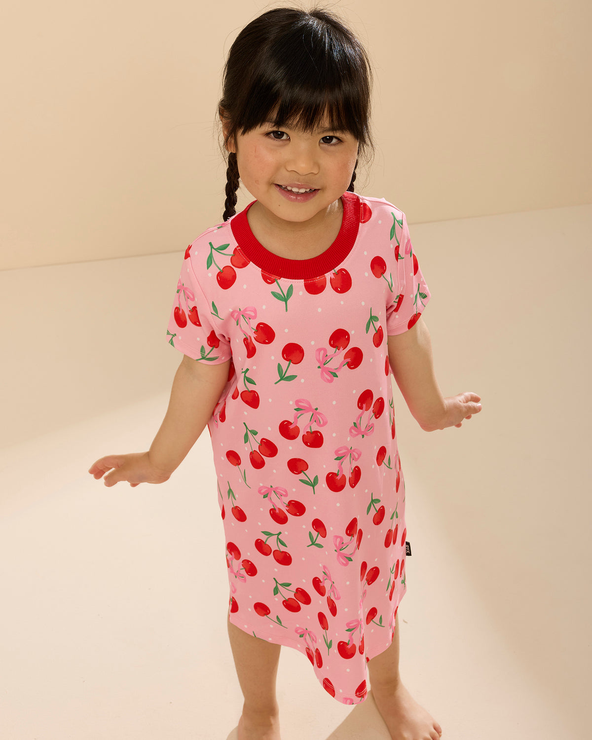 My Cherry Pie Dream Nightie in Pink - Rock Your Kid girls nightie